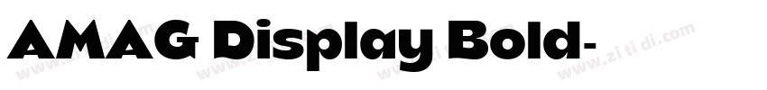 AMAG Display Bold字体转换 AMAG Display Bold字体转换